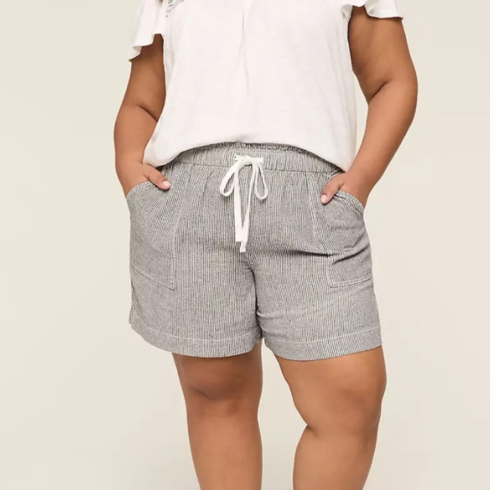 Lane Bryant Soft Slub Shorts NWT